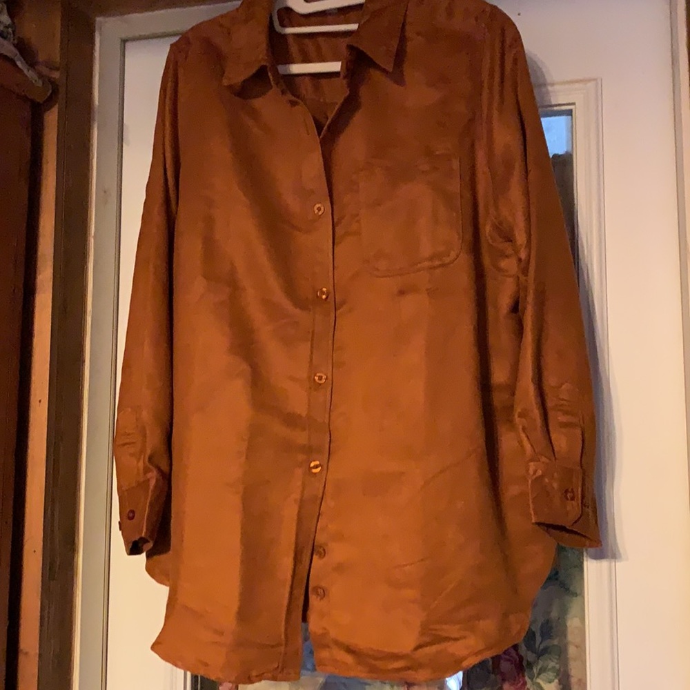 NWOT Woman Within 18/20 Brushed poly Shirt, just in time for Fall/Winter use!